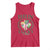 St. Patrick's Day Tank Top Feelin' Lucky Vibes Shamrock Coquette Bow