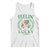 St. Patrick's Day Tank Top Feelin' Lucky Vibes Shamrock Coquette Bow