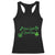 St. Patrick's Day Racerback Tank Top Good Luck And Good Vibes Shamrock Coquette Bow