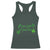 St. Patrick's Day Racerback Tank Top Good Luck And Good Vibes Shamrock Coquette Bow