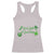 St. Patrick's Day Racerback Tank Top Good Luck And Good Vibes Shamrock Coquette Bow