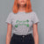 St. Patrick's Day T Shirt For Women Good Luck And Good Vibes Shamrock Coquette Bow