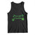 St. Patrick's Day Tank Top Good Luck And Good Vibes Shamrock Coquette Bow