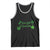 St. Patrick's Day Tank Top Good Luck And Good Vibes Shamrock Coquette Bow