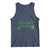 St. Patrick's Day Tank Top Good Luck And Good Vibes Shamrock Coquette Bow