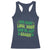 Funny St. Patrick's Day Racerback Tank Top Who Needs Luck When You're Got Charm