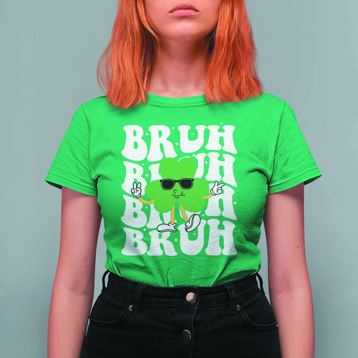 Funny St. Patrick's Day Bruh T Shirt For Women