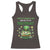 Funny St. Patrick's Day And Birthday Racerback Tank Top Shamrock Cupcake Leprechaun