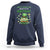 Funny St. Patrick's Day And Birthday Sweatshirt Shamrock Cupcake Leprechaun