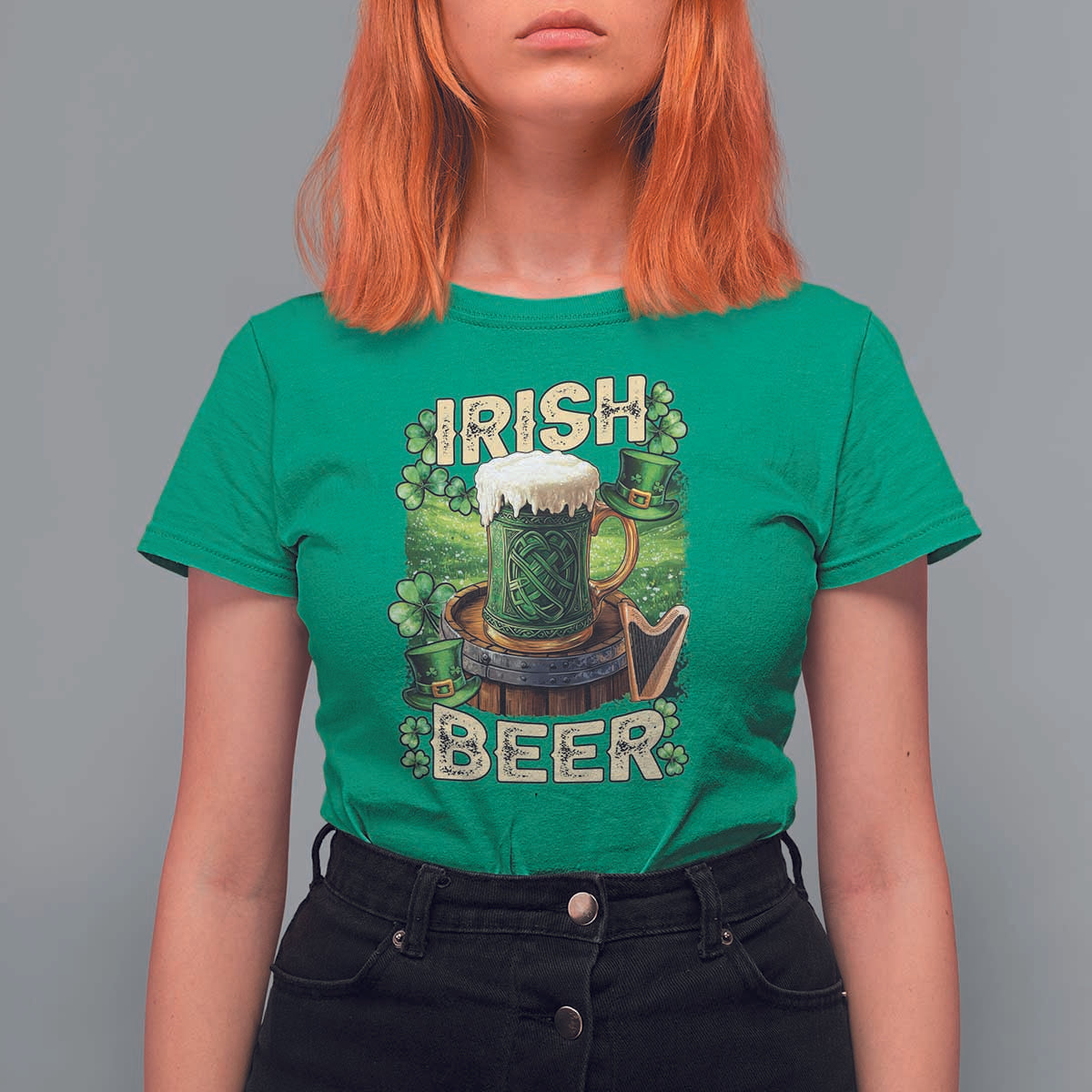 Funny St. Patrick's Day Irish Beer T Shirt For Women