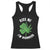 Funny St. Patrick's Day Cannabis Racerback Tank Top Kiss Me I'm Highrish