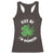 Funny St. Patrick's Day Cannabis Racerback Tank Top Kiss Me I'm Highrish