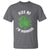 Funny St. Patrick's Day Cannabis T Shirt Kiss Me I'm Highrish