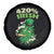 Funny St. Patrick's Day Cannabis Spare Tire Cover 420% Irish Weed