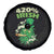 Funny St. Patrick's Day Cannabis Spare Tire Cover 420% Irish Weed