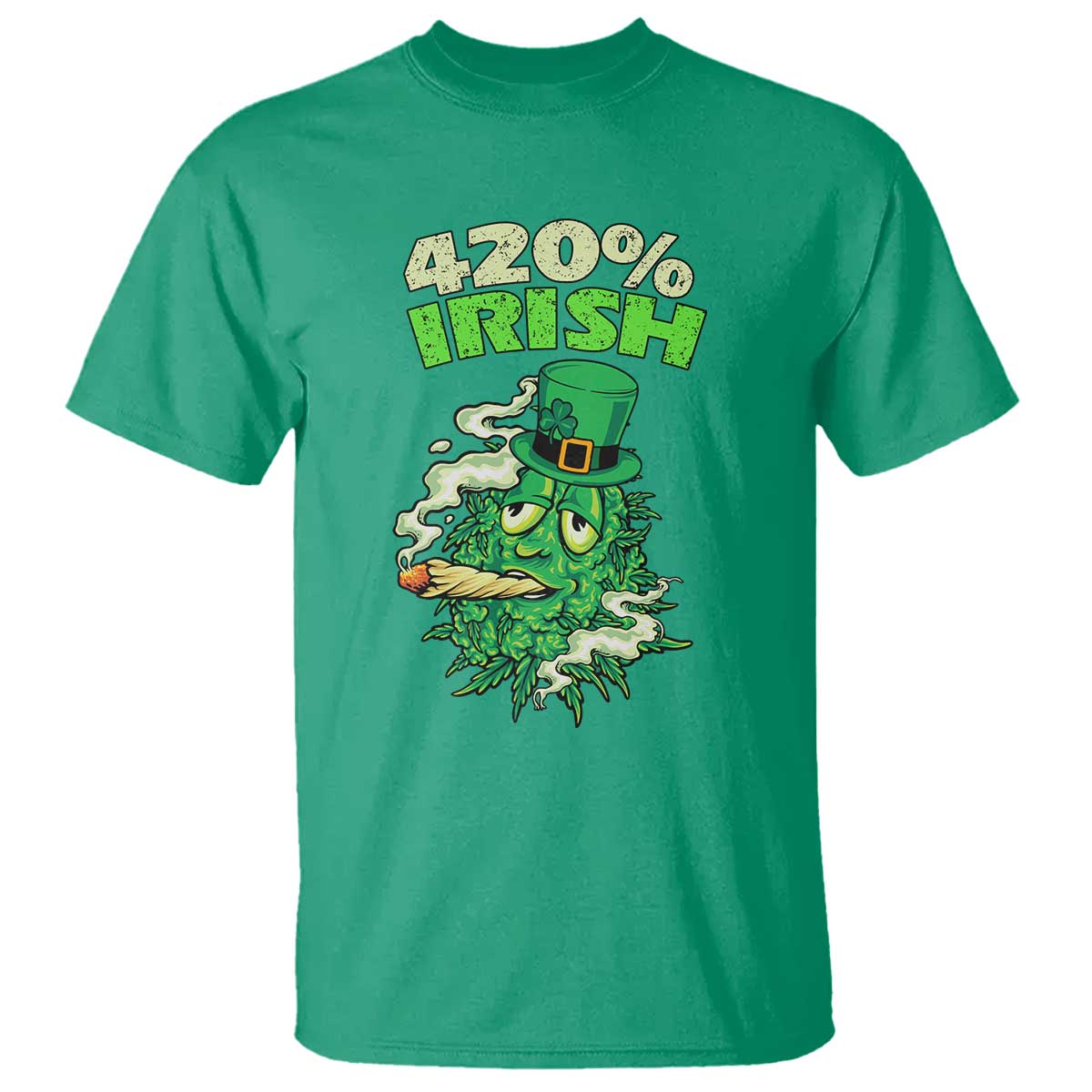 Funny St. Patrick's Day Cannabis T Shirt 420% Irish Weed