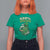 Funny St. Patrick's Day Cannabis T Shirt For Women 420% Irish Weed