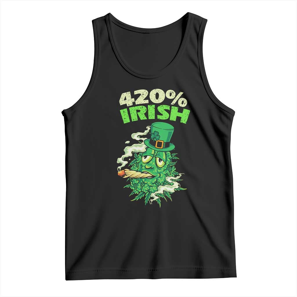 Funny St. Patrick's Day Cannabis Tank Top 420% Irish Weed