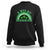 Funny St. Patrick's Day Marijuana Sweatshirt A Wee Bit Highrish 420 Weed Cannabis