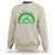 Funny St. Patrick's Day Marijuana Sweatshirt A Wee Bit Highrish 420 Weed Cannabis