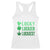 Funny St. Patrick's Day Weed Racerback Tank Top Lucky Luckiest Cannabis Shamrock