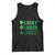 Funny St. Patrick's Day Weed Tank Top Lucky Luckiest Cannabis Shamrock