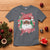 Christmas T Shirt Black Happy Holidays African American Santa - Wonder Print Shop