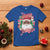 Christmas T Shirt Black Happy Holidays African American Santa - Wonder Print Shop