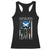 American Grown With Scots Irish Roots Racerback Tank Top American Ulster Scots Skull Flag