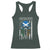 American Grown With Scots Irish Roots Racerback Tank Top American Ulster Scots Skull Flag