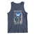 American Grown With Scots Irish Roots Tank Top American Ulster Scots Skull Flag