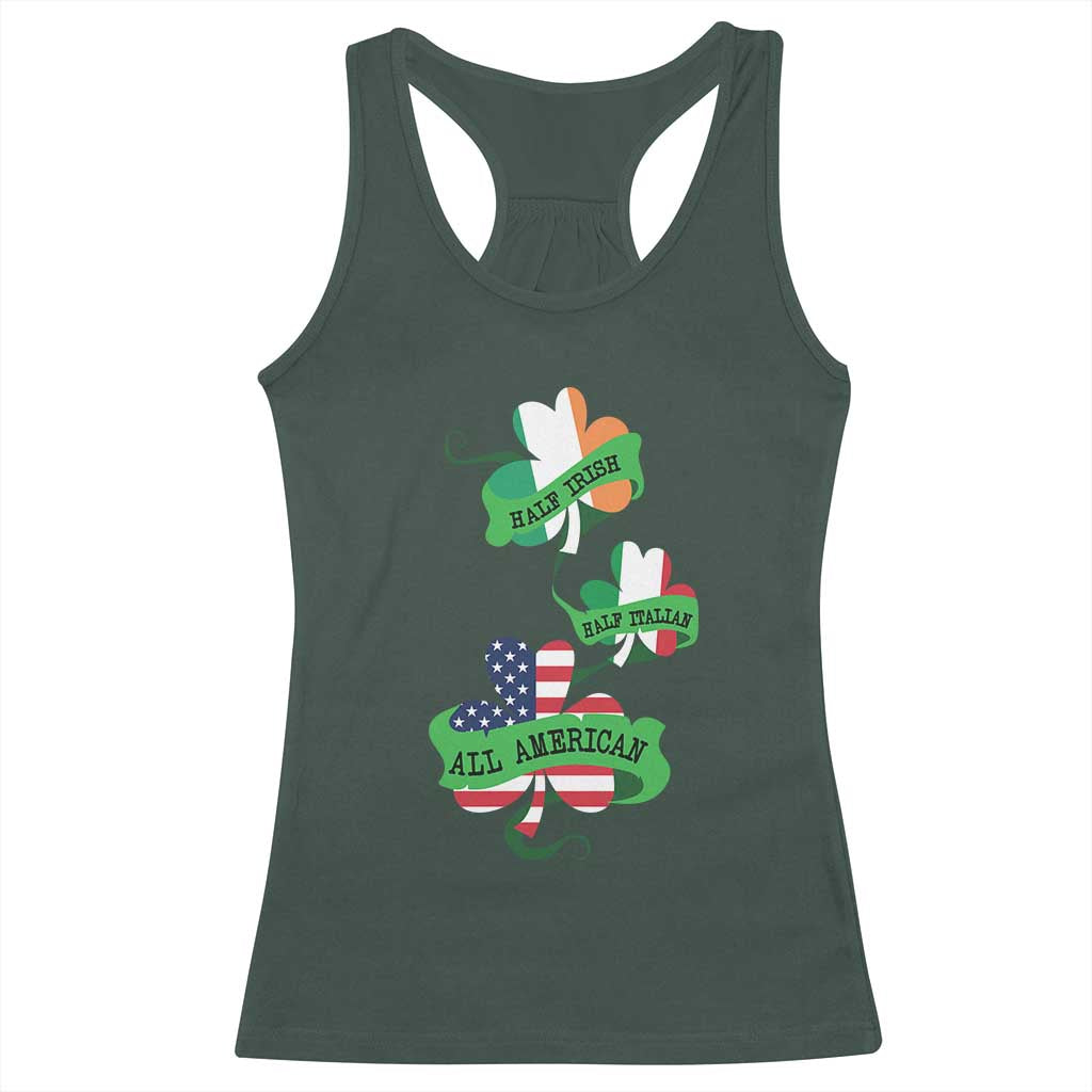 Half Irish Half Italian All American Racerback Tank Top