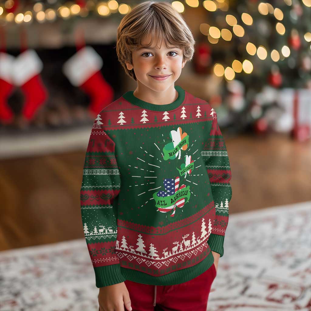 Half Irish Half Italian All American Knitted Sweatshirt
