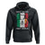 Irish Italian Pride Hoodie Half Gaelic Half Garlic Shamrock Ireland Italy Flag