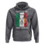 Irish Italian Pride Hoodie Half Gaelic Half Garlic Shamrock Ireland Italy Flag