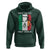 Irish Italian Pride Hoodie Half Gaelic Half Garlic Shamrock Ireland Italy Flag