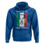 Irish Italian Pride Hoodie Half Gaelic Half Garlic Shamrock Ireland Italy Flag