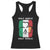 Irish Italian Pride Racerback Tank Top Half Gaelic Half Garlic Shamrock Ireland Italy Flag