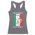 Irish Italian Pride Racerback Tank Top Half Gaelic Half Garlic Shamrock Ireland Italy Flag