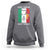 Irish Italian Pride Sweatshirt Half Gaelic Half Garlic Shamrock Ireland Italy Flag