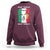 Irish Italian Pride Sweatshirt Half Gaelic Half Garlic Shamrock Ireland Italy Flag