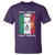 Irish Italian Pride T Shirt Half Gaelic Half Garlic Shamrock Ireland Italy Flag