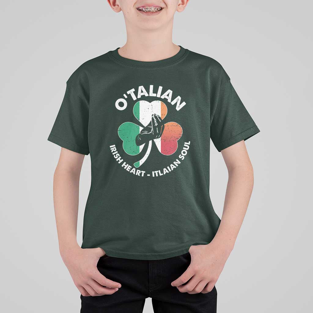 Italian Irish O'talian St. Patrick's Day T Shirt For Kid