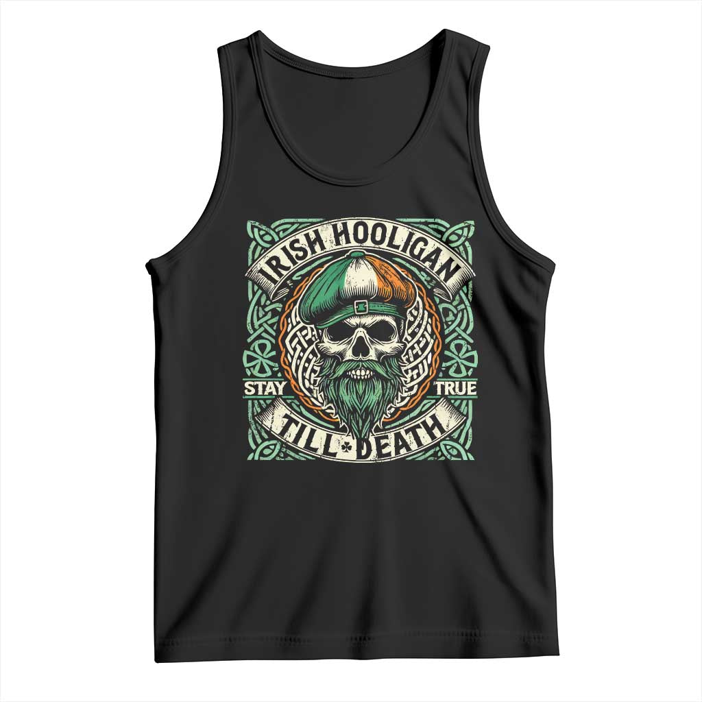 Irish Pride Tank Top Irish Hooligan Ireland Flag Skull