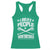 Funny Irish Hurling Racerback Tank Top I Beat People With a Stick