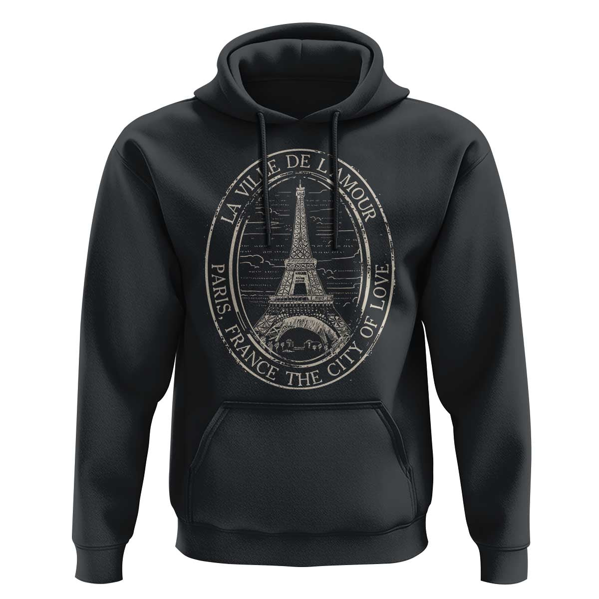 La Ville De L Amour The City Of Love Eiffel Paris France Travel Hoodie - Wonder Print Shop