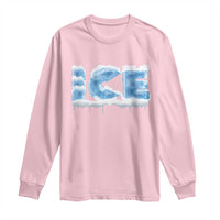Couple Matching Fire And Ice Long Sleeve Shirt Typographic Ice