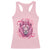 Breast Cancer Awareness Pink Lion Warrior Racerback Tank Top