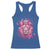 Breast Cancer Awareness Pink Lion Warrior Racerback Tank Top