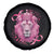 Breast Cancer Awareness Pink Lion Warrior Spare Tire Cover